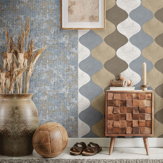 Papel Tapiz - Ondas retro