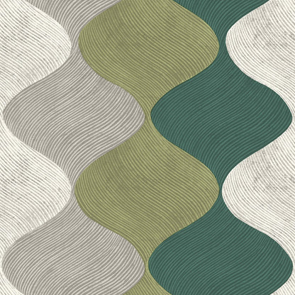 Papel Tapiz - Ondas retro